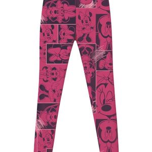 Calça Legging Minnie Mouse® Rosa Escuro