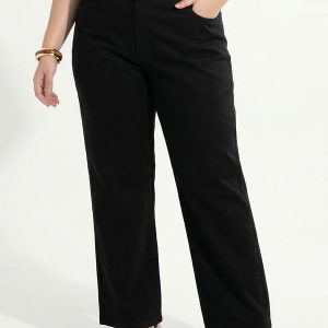 Calça Preta Jeans com Cinto
