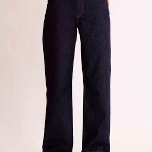 Calça Reta Allure em Denim Azul