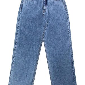 Calça Wide Leg Denim Azul