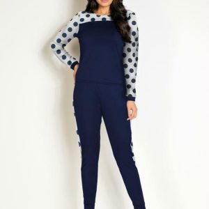 Conjunto Azul com Blusa e Calça