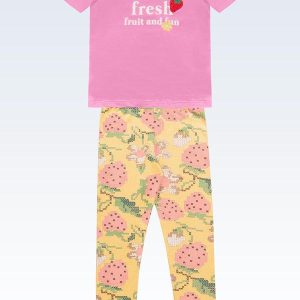 Conjunto Blusa/Legging Rosa