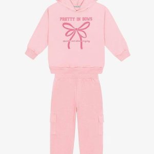 Conjunto Blusao com Calca Rosa
