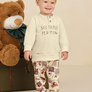 Conjunto Blusão e Calça em Newtech Bege