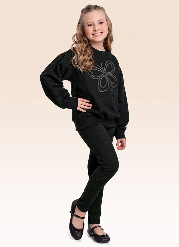 Conjunto Blusão e Legging Preto
