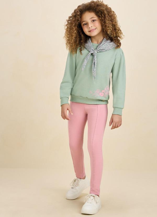 Conjunto Blusão em Malha e Calça Verde