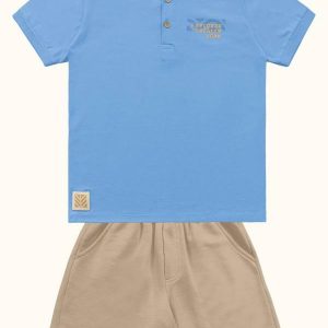 Conjunto Camiseta e Bermuda Azul