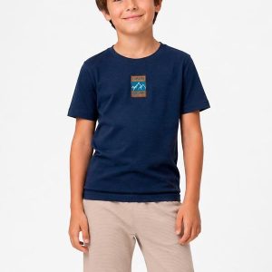 Conjunto Camiseta e Bermuda Infantil Azul