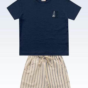 Conjunto Camiseta/Bermuda Azul