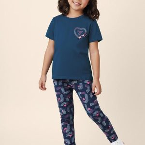 Conjunto Choose Your Fun em Puff Azul Escuro