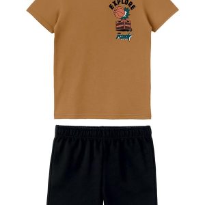 Conjunto Explore Radical com Moletinho Caramelo