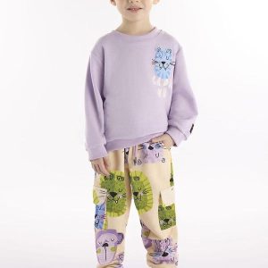Conjunto Infantil Blusão e Calça Roxo