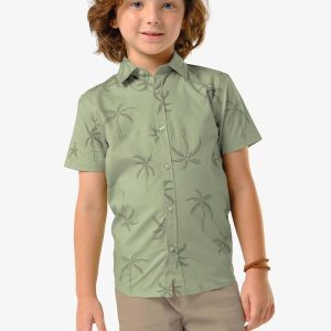 Conjunto Infantil Camisa com Bermuda Verde