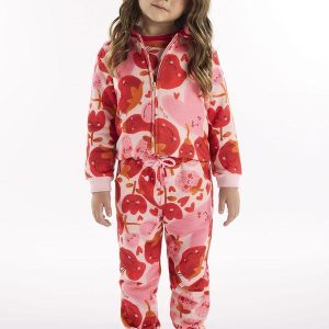 Conjunto Infantil Jaqueta e Calça Rosa