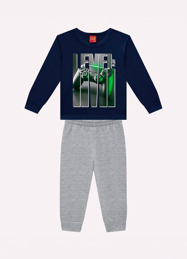 Conjunto Infantil Menino Game Azul