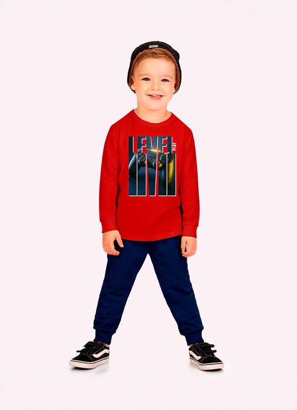 Conjunto Infantil Menino Game Vermelho