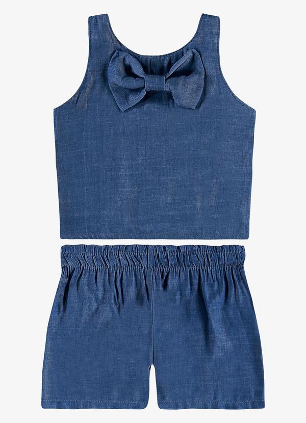 Conjunto Infantil Regata e Shorts Liocel Azul
