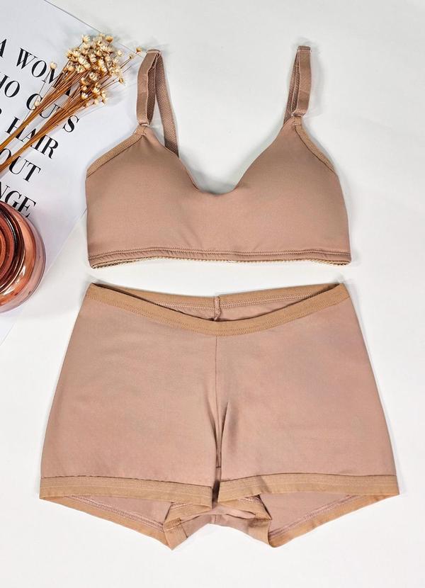 Conjunto Infantil com Bojo Bege