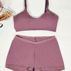 Conjunto Infantil com Bojo Roxo