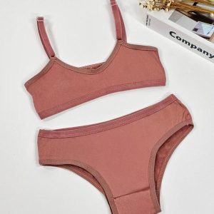 Conjunto Infantil sem Bojo Rosa