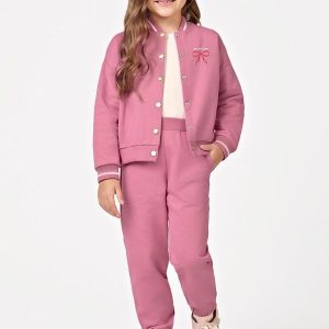 Conjunto Jaqueta com Calça Rosa