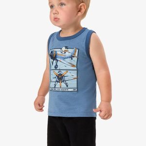 Conjunto Machão com Bermuda Infantil Azul