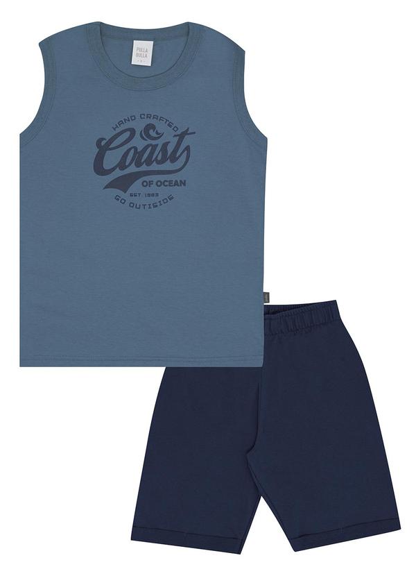 Conjunto Meia Malha Azul