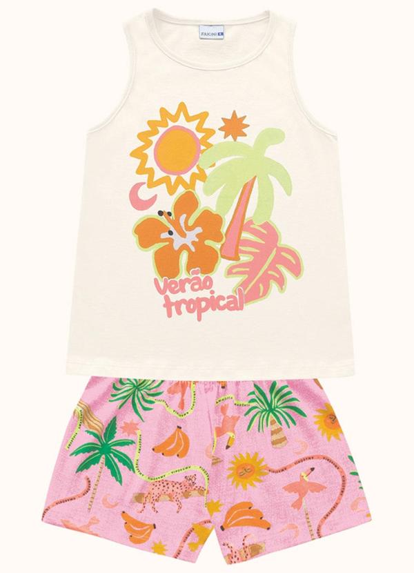 Conjunto Regata e Shorts Bege