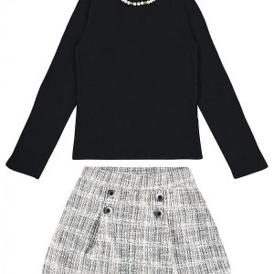 Conjunto Ribana com Elastano Leve Preto