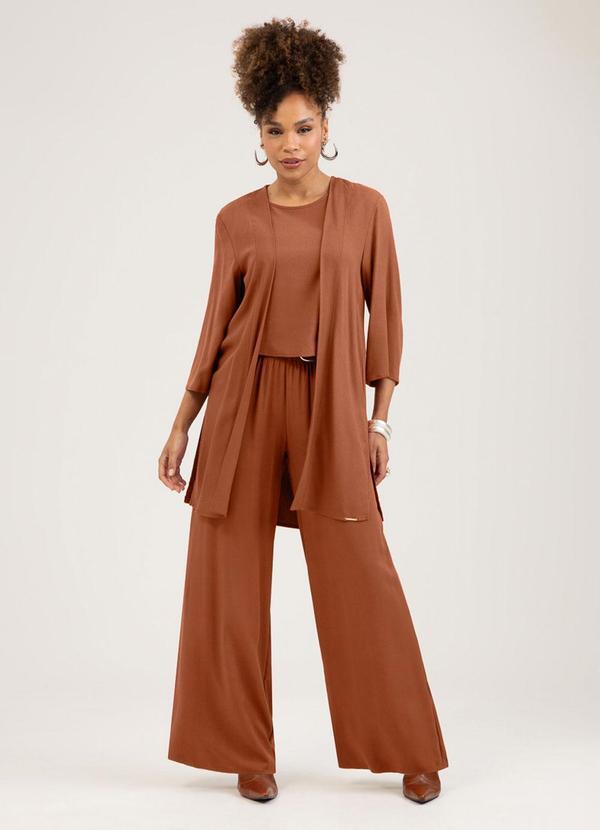 Conjunto em Viscose Marrom
