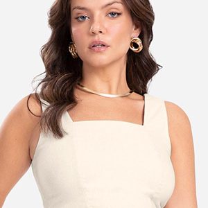 Cropped Bengaline Bege