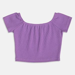 Cropped Ombro a Ombro Roxo