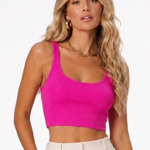 Cropped em Ribana Viscose Rosa