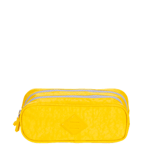 Estojo 2 Compartimentos Crinkle - Amarelo