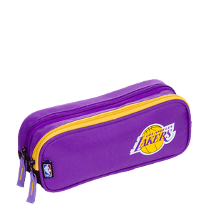 Estojo 2 Compartimentos NBA Legend Lakers - Roxo