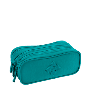 Estojo 3 Compartimentos Crinkle Verde - Jade