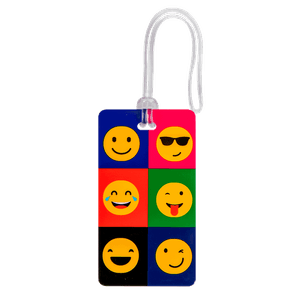 Identificador de Bagagem Colorido - Emoticons