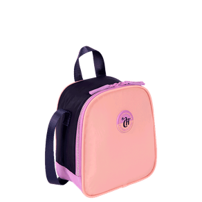 Lancheira Grande Capricho Block - Pêssego e Lilás