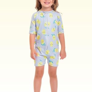 Macacão Moda Praia Azul