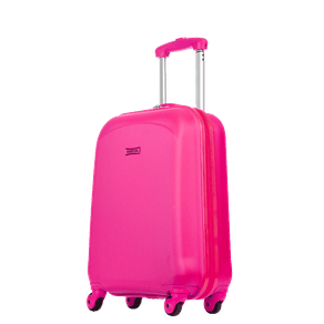 Mala de Viagem Bordo 10 kg ABS com Rodas 360° Mala Rigida Infantil - Pink - Rosa