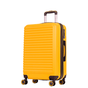 Mala de Viagem Média 23 kg ABS com Rodas 360° Racer - Amarelo