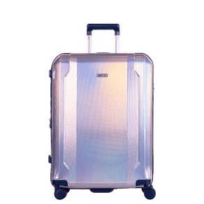 Mala de Viagem Média 23 kg Rígida com Rodas 360° Eco Rpet - Prata