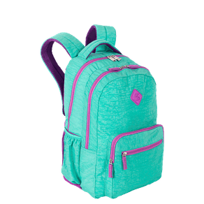 Mochila 2 Compartimentos Sestini College Crinkle 4 Azul - Turquesa