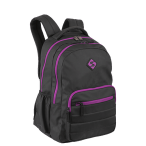 Mochila 2 Compartimentos Sestini College Hydroblock - Preto e Roxo