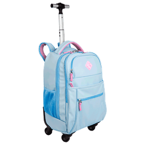 Mochila Carrinho com 4 Rodas Sestini Rolling Hydroblock Sky - Azul