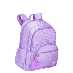 Mochila Grande 2 Compartimentos Capricho Crush Roxo - Lilás