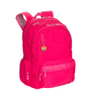 Mochila Grande 2 Compartimentos Paul Frank Classics - Dark Rosa - Pink