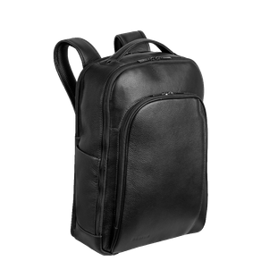 Mochila Slim 2 Compartimentos Notebook 15,6 Sestini Prime Couro - Preto
