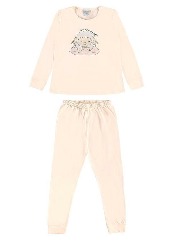 Pijama Meia Malha Rosa