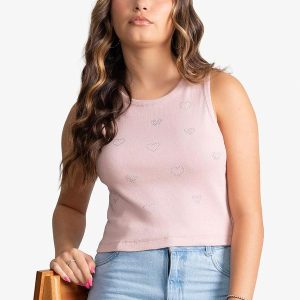 Regata Feminina Ribana com Strass Bege